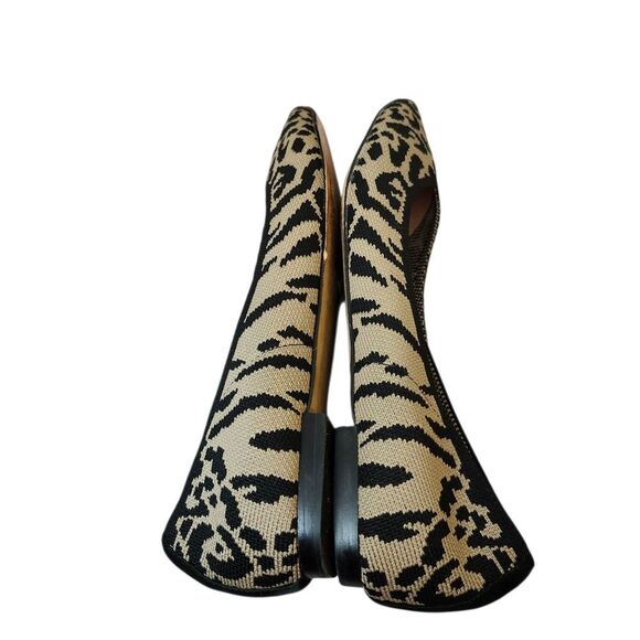 Corso Como Jullia Ballet Leopard Print Knit Slip-on Flats Sz 8.5 - Picture 2 of 9
